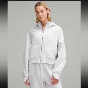 SOLD Scuba oversized full-zip hoodie